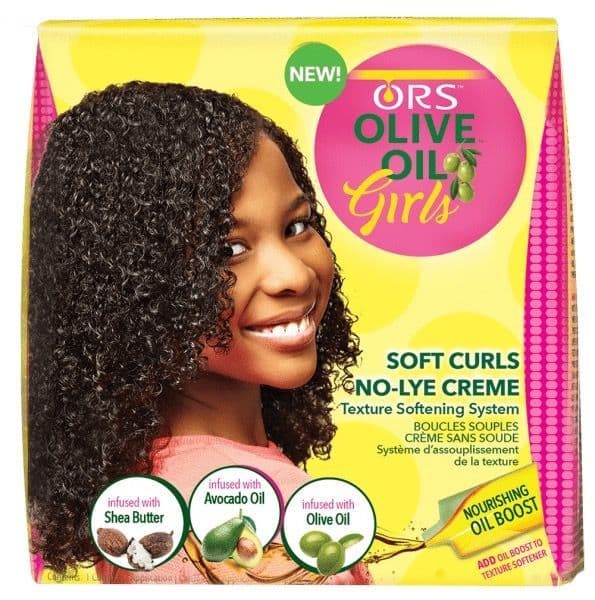 ORS Olive Oil Girls Soft Curls No-Lye Crème Texture Softening System