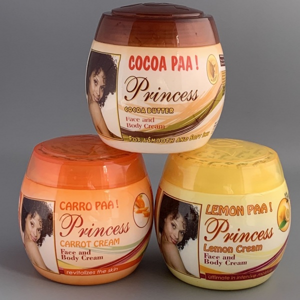 COCOA PAA, LEMON PAA & CARRO PAA Princess Face and Body Cream