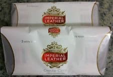 Cussons IMPERIAL LEATHER Gentle Care Mild For Sensitive Skin- 3 X White Bars