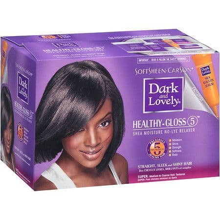 Dark and Lovely Healthy Gloss 5 Shea Moisture No-Lye Relaxer - SUPER