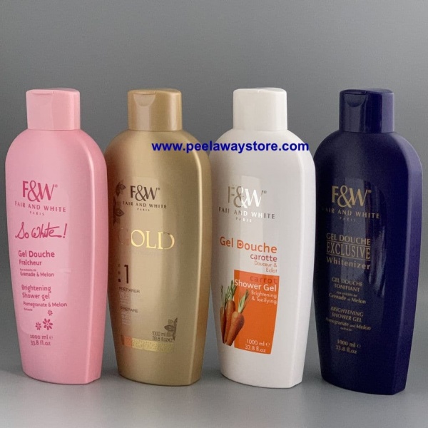 F&W FAIR AND WHITE SHOWER GEL