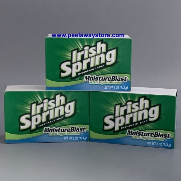 Irish Spring Deodorant Soap - Moisture Blast X 3 Bar