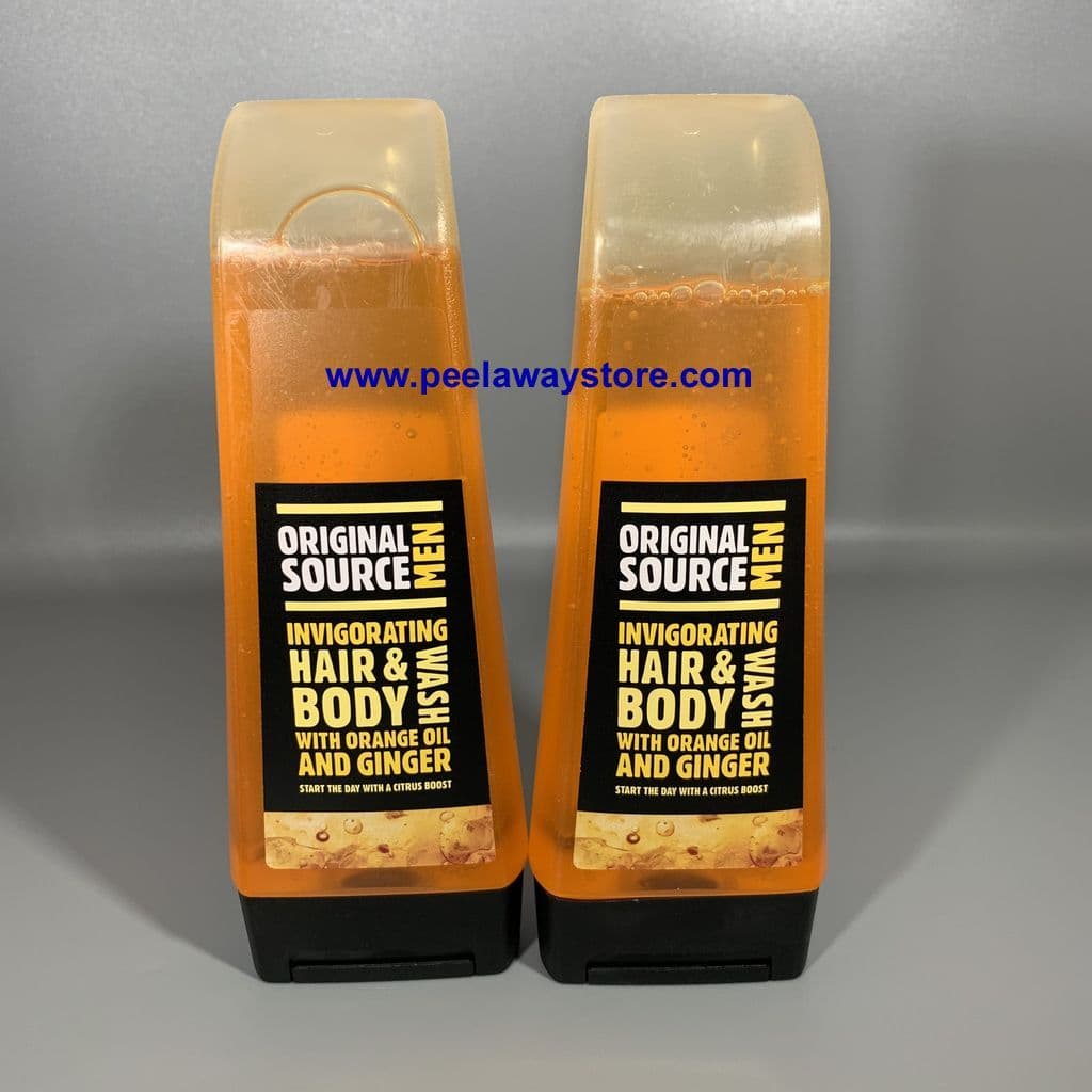 2 X Original Source Invigorating Hair & Body Wash With Orange Oil & Ginger