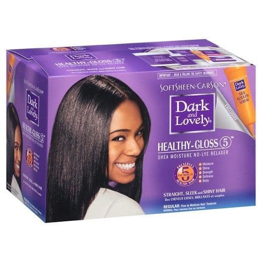 Dark and Lovely Healthy Gloss 5 Shea Moisture No-Lye Relaxer - REGULAR