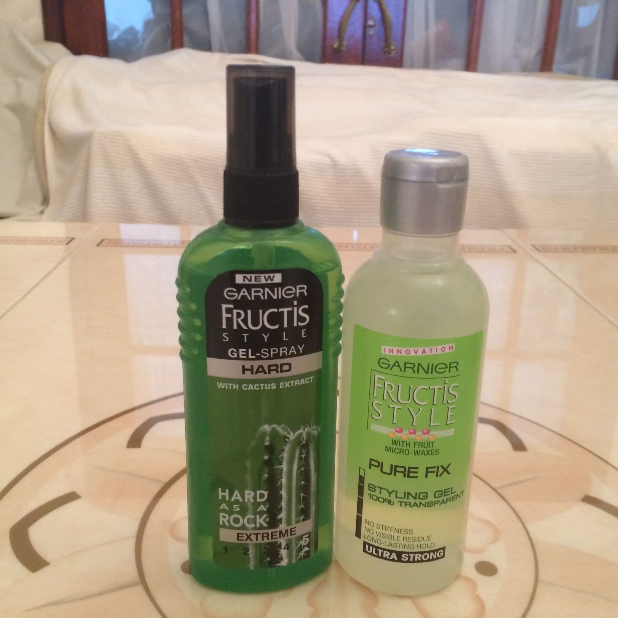 Garnier Fructis Style Gel Spray Hard Or Pure Fix Styling Gel