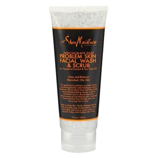 SheaMoisture African Black Soap Problem Skin Facial Scrub/Wash